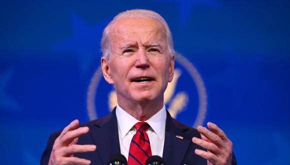 Joe Biden planea firmar una decena de órdenes ejecutivas en su primer día en la Casa Blanca. (Foto: ANGELA WEISS / AFP)