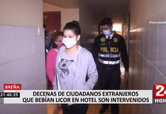 Breña: Policía interviene a más de 60 extranjeros que vivían en un hotel del jirón Varela 