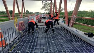 Piura: A fin de mes culminan los trabajos de reparación del puente Margarita