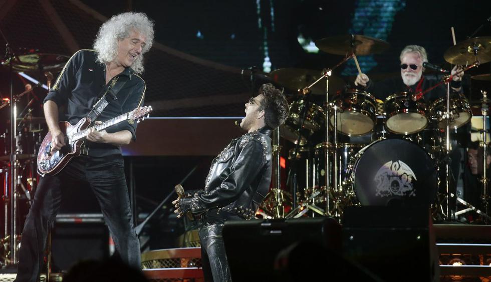 Los integrantes originales de Queen y Adam Lambert anuncian el estreno de su documental “The Show Must Go On”. (Foto: EFE)