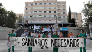 España: personal sanitario se manifiesta en Madrid para exigir mejores condiciones [FOTOS]