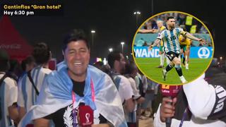 ‘Checho’ Ibarra emocionado por el triunfo de Argentina sobre Australia: “Fue impresionante”