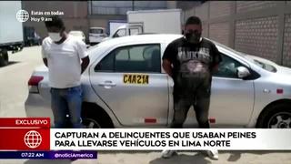 Capturan a integrantes de banda criminal que usaban peines para robar vehículos en Lima Norte