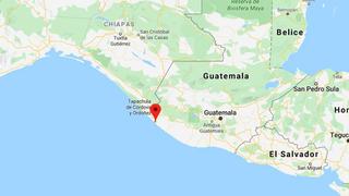 Sismo de magnitud 5,8 frente a las costas de Guatemala y México