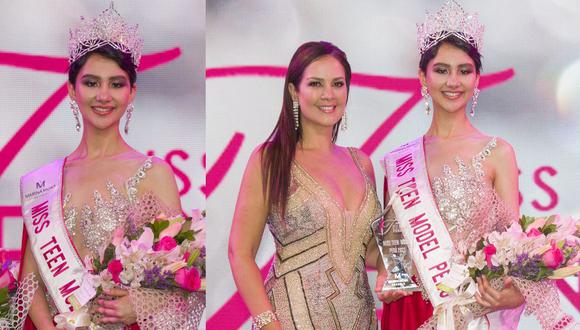 Valeria Zeballos ganó la corona del Miss Teen Model Perú 2022. (Foto: Difusión)