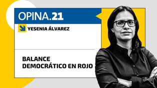 Yesenia Álvarez: Balance democrático en rojo