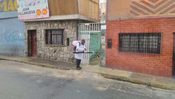 Desinfectan calles del Rímac para evitar propagación de coronavirus. (Foto: Municipalidad del Rímac)