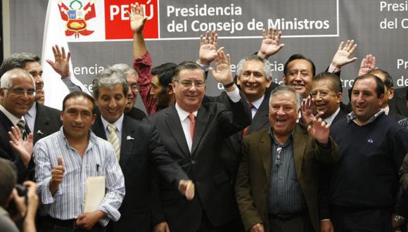 HISTÓRICO. Ejecutivo y representantes cajamarquinos dieron un paso para el desarrollo de Conga. (Luis Gonzáles)