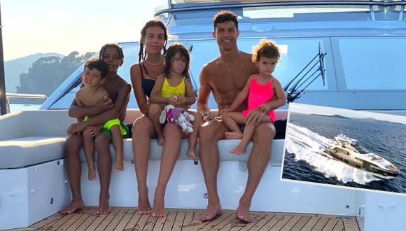 Delantero de la Juventus, junto a sus cuatro hijos, y Georgina Rodríguez disfrutan el verano en las playas de la costa italiana.