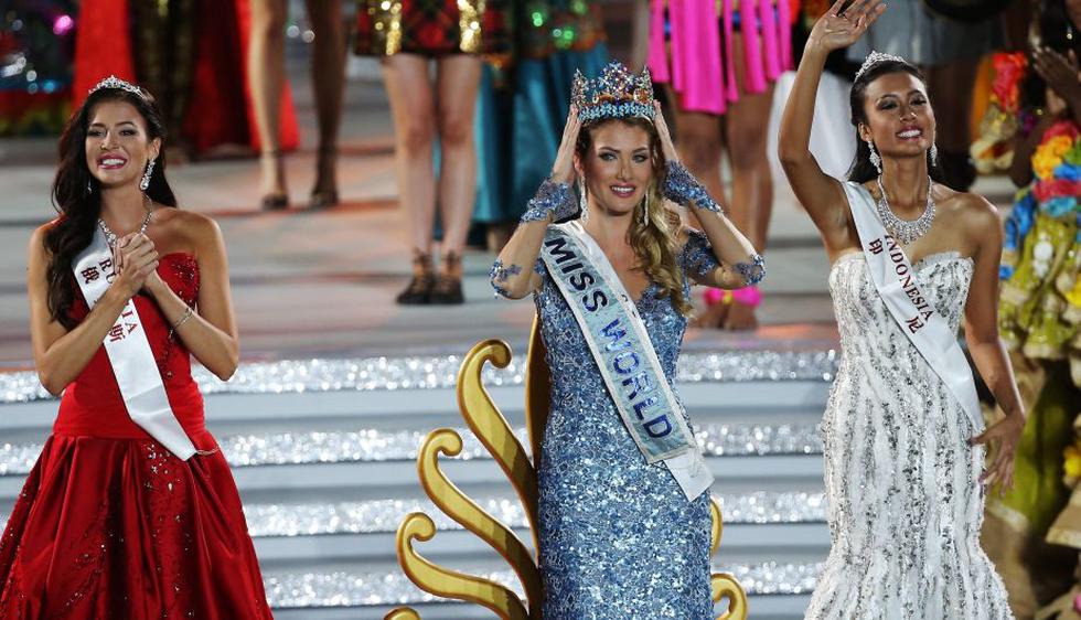 Mireia Lalaguna, la Miss España se coronó como la nueva Miss Mundo (AFP)