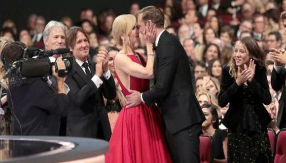 Nicole Kidman finalmente explicó por qué besó a su co-estrella de 'Big Little Lies' en los Emmy (Getty Images)