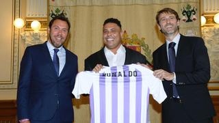 Ronaldo celebra el ascenso a la Primera División española de “su” Valladolid