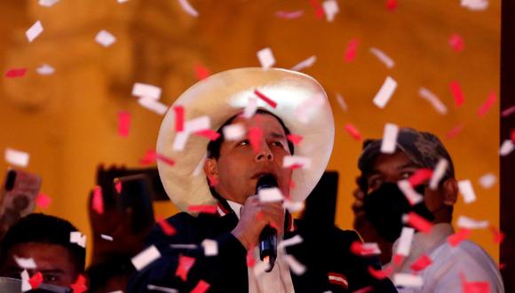 Pedro Castillo fue proclamado presidente electo del Perú el pasado 19 de julio. ( EFE/ Paolo Aguilar).