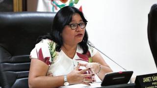 Janet Sánchez pide reconsideración para “dejar sin efecto” investigación a mensaje presidencial 