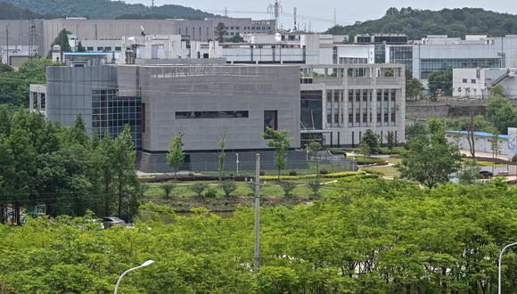 La vista muestra el edificio del laboratorio P4 en el Instituto de Virología de Wuhan, en la provincia central de Hubei, en China, el 13 de mayo de 2020. (Hector RETAMAL / AFP).