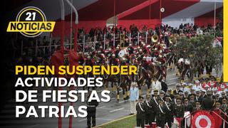 Piden suspender actividades de Fiestas Patrias por denuncias contra Pedro Castillo