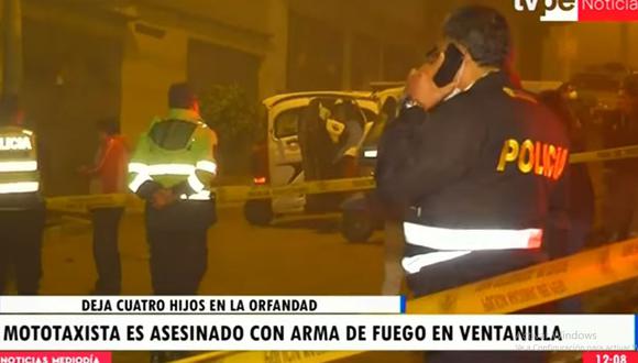 Sicarios asesinan a dos mototaxistas en Comas y Ventanilla. (TV Perú)
