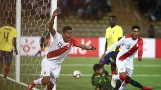 Perú venció 2-0 a Ecuador y clasificó como líder del grupo A al hexagonal final Sub 17
