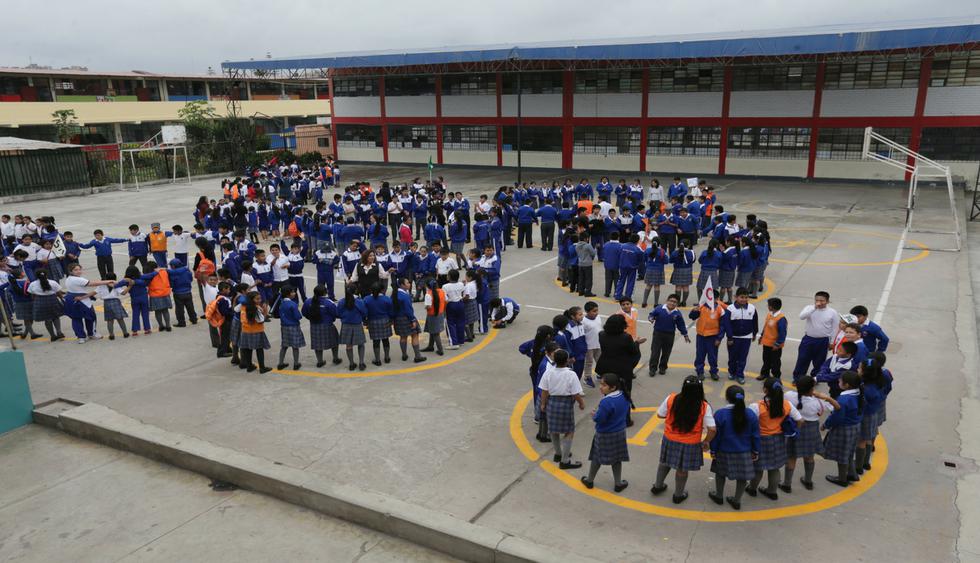 Los escolares son los más propensos a ser víctimas de algún accidente durante un sismo. (Foto: USI)