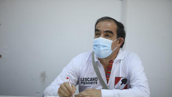 Yonhy Lescano calificó a Rafael López Aliaga como un "candidato mentiroso". (Foto: GEC)