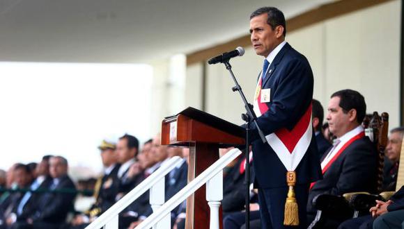 Ollanta Humala resaltó del Gobierno a la Policía Nacional. (Presidencia)