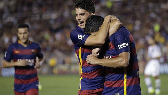 Barcelona empezó su pretemporada con buen pie. (AP)