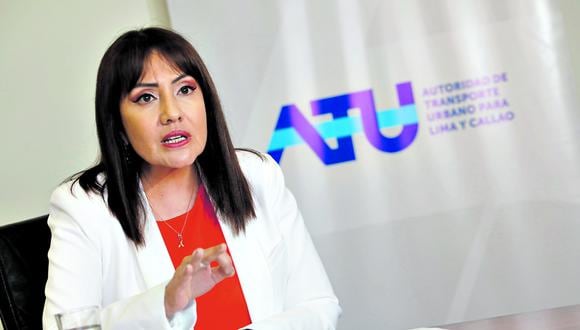María Jara, presidenta de la ATU. (Foto: GEC)