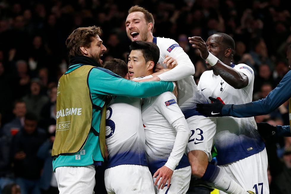 Tottenham venció 1-0 al City por la ida de cuartos de final de la Champions League. (Foto: AFP)
