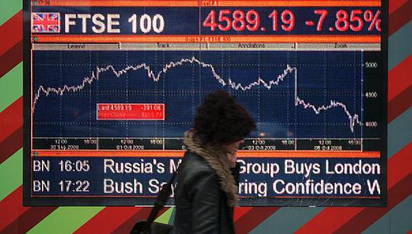 El índice FSTE-100 de Londres cerró con una ligera subida de 0.06% este jueves. (Foto: AP)