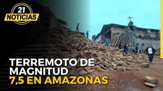 Terremoto de magnitud 7,5 se registró en Amazonas y se sintió en Lima