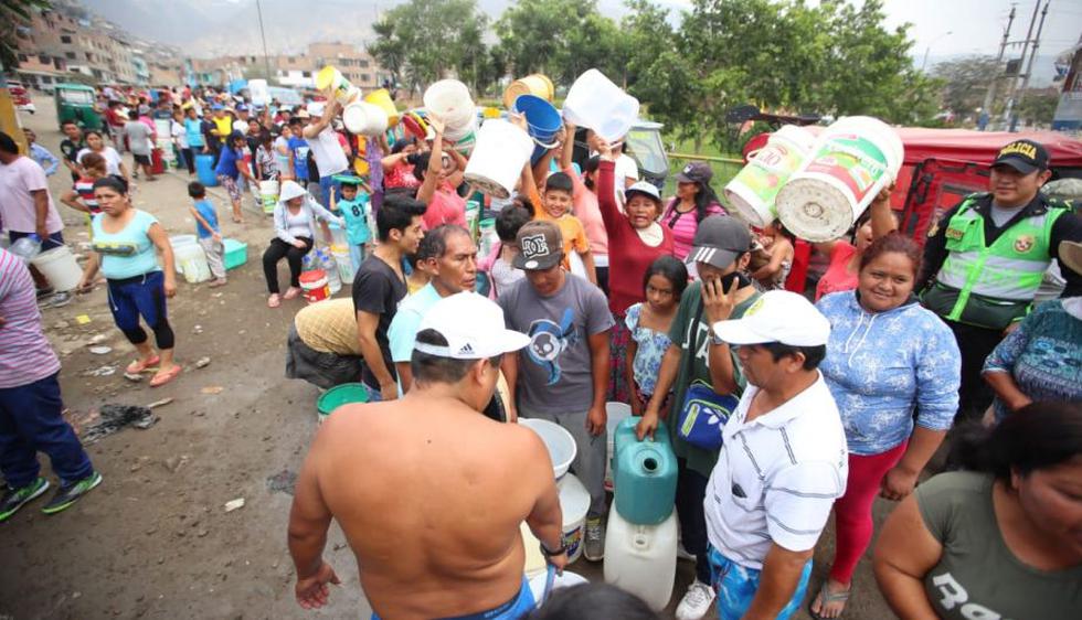 En la zona de Huáscar hay otro punto de abastecimiento de agua. (Fotos: Giancarlo Ávila)