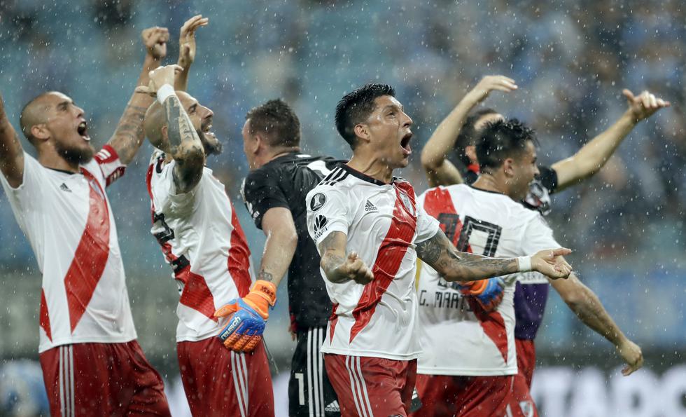 River Plate se jugó un partidazo y en los minutos finales le dio vuelta al encuentro ante Gremio en Brasil. (AP)
