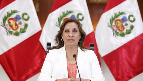 La presidenta Dina Boluarte se pronunció por la 'Toma de Lima'.