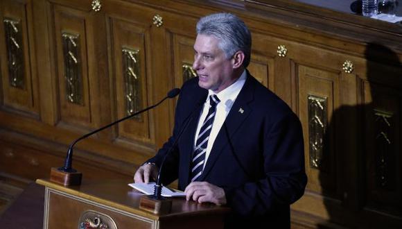 Díaz-Canel culpó al embargo de Estados Unidos de muchas de las dificultades que enfrentan los ciudadanos en Cuba. (Foto: AFP)