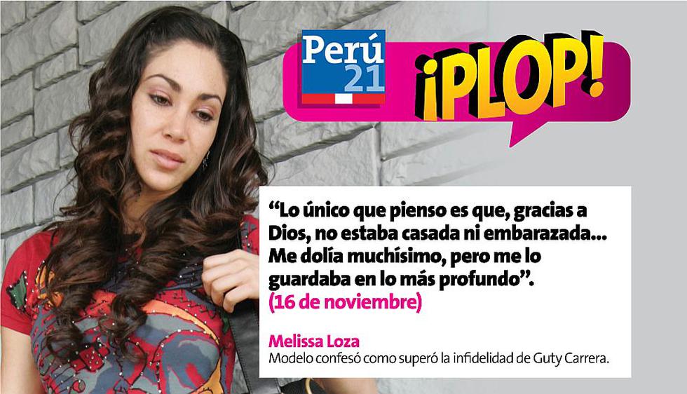 Melissa Loza superó infidelidad de Guty Carrera. (Perú21)