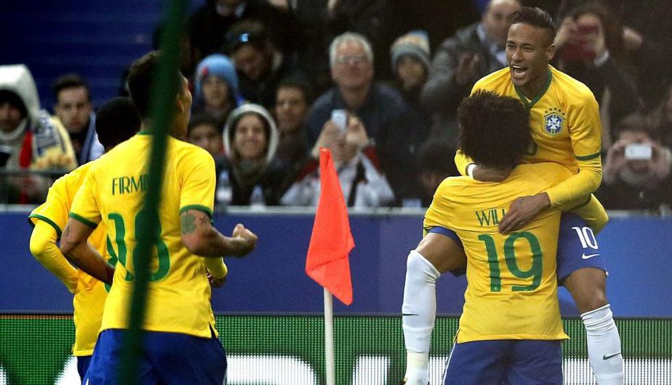 Brasil superó 3-1 a Francia en un amistoso. (EFE)