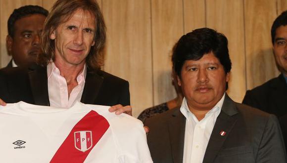 Edwin Oviedo respaldó continuidad de Ricardo Gareca en la selección peruana. (USI)