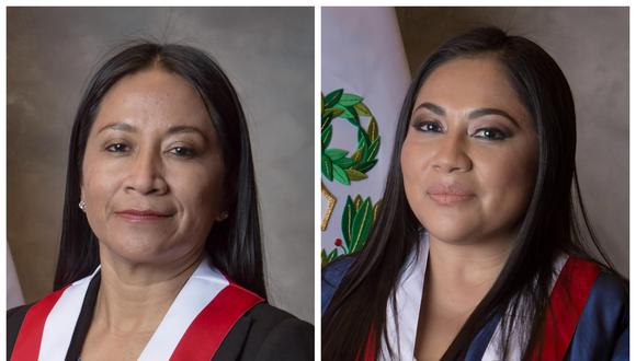 Rosío Torres y Heidy Juárez fueron denunciadas constitucionalmente por la Fiscalía. (Fotos: Andina)