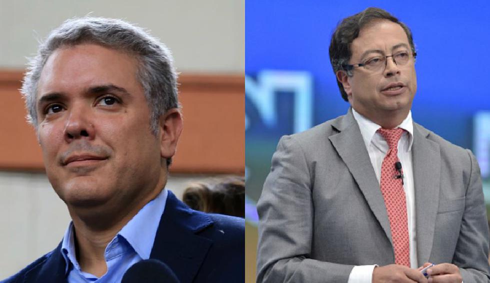Iván Duque y Gustavo Petro buscaron hoy hasta el último voto de los electores colombianos a través de múltiples actividades. (Getty)
