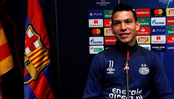 Hirving Lozano jugará este martes ante FC Barcelona. ¿Los convencerá de que lo contraten? (Reuters / Mundo Deportivo)