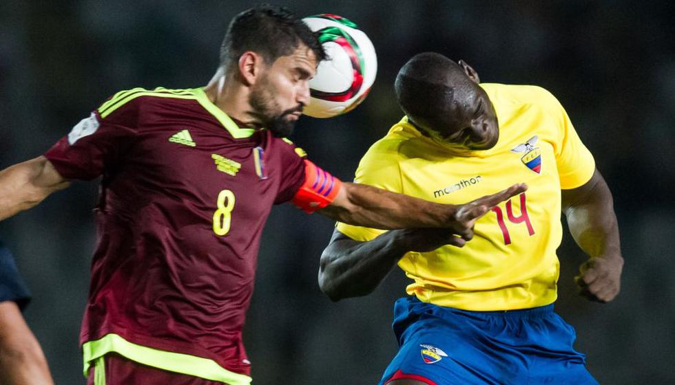 Ecuador venció 3-1 a Venezuela y se mantiene como líder de las Eliminatorias Rusia 2018. (EFE)