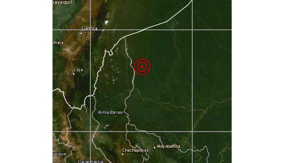 Un sismo de magnitud 4,8 se registró a las 03:00 p.m. del martes en la región Amazonas (Foto: IGP)