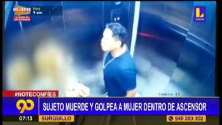 Surquillo: hombre muerde y golpea a mujer dentro de ascensor