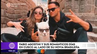 Fabio Agostini vive románticos momentos junto a su novia Gabrielli Moreira en Cusco