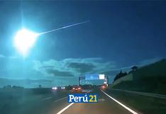 Impactante bola de luz atravesó cielo de Portugal y lo ‘tiñó' de azul (VIDEO)