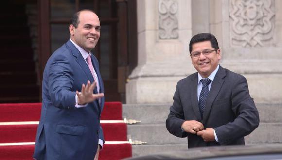 Eduardo Vega fue recibido por el premier Fernando Zavala. (PCM)