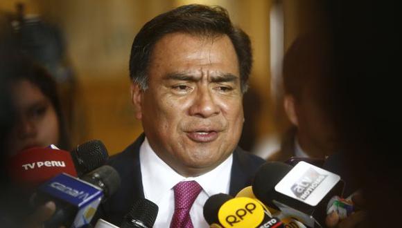 Javier Velásquez Quesquén añadió que congresistas con delitos y que fueron electos, daña la imagen institucional. (Perú21)