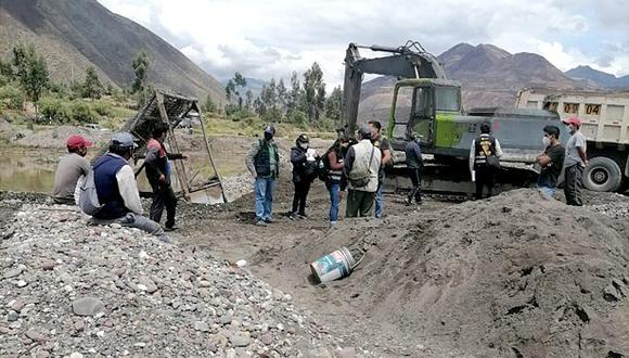 Cusco: Caen 10 personas por minería ilegal no metálica e incautan equipos por 2 millones de soles (Foto: Juan Sequeiros)