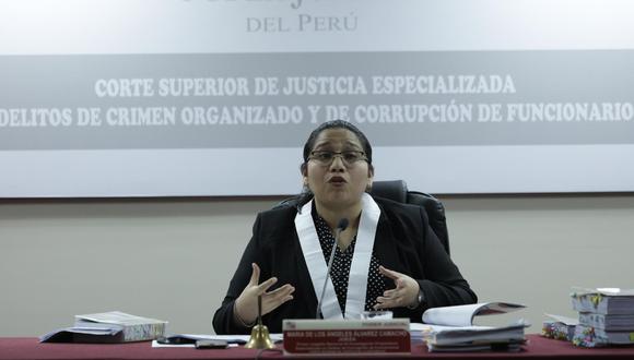La jueza María de los Ángeles Álvarez legalizó el acuerdo de colaboración de la empresa Odebrecht. (Anthony Niño de Guzmán/GEC)