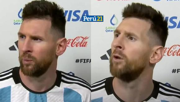 Lionel Messi sorprendió a todos sus seguidores al interrumpir una entrevista para apuntar contra uno de los jugadores del seleccionado de Países Bajos.